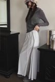 Color matching terry long skirt