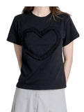 FRILL HEART T-SHIRT