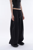 Aegis pin-tuck nylon balloon wide pants