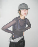 MESH UNBAL STRAP SLEEVELESS