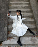 MILLI FRILL SHIRRING LONG SK