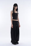Aegis pin-tuck nylon balloon wide pants