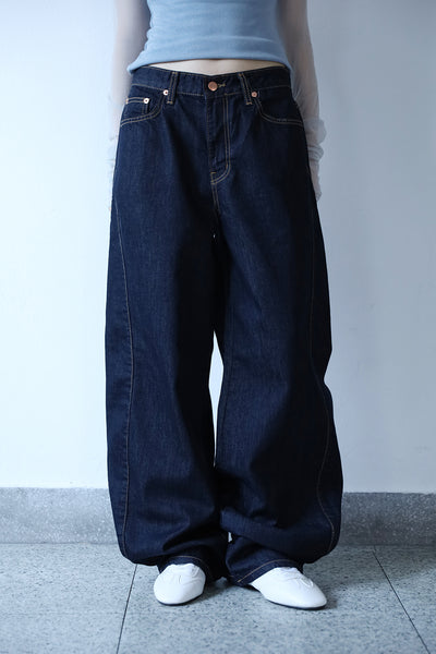 【COLOR iN ID】Non-fade line denim pants COLOR iN ID(カラーインアイディー) - ノンフェードラインデニム