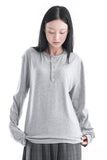 EDGE BUTTON HENLEY TEE