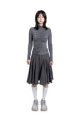 SHIRRING LONG SLEEVE
