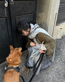 HOOD WOOL BUTTON SCARF