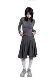 SHIRRING LONG SLEEVE