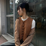 EYELET WESTERN VEST