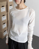 SEE-THROUGH HALF LONG SLEEVE