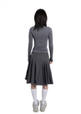 SHIRRING LONG SLEEVE