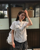 DOUBLE MIXED CHECK SKIRT