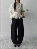 316 Rivet Balloon Wide Pants