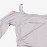 Ale Unbalanced Shirring T-Shirt
