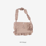 Leah Canvas Frill Shoulder Bag