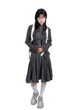 SHIRRING LONG SLEEVE