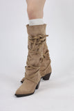 Amer strap suede boots