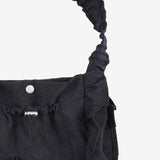Leah Canvas Frill Shoulder Bag