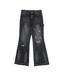 DAMAGE BLACK DENIM PANTS