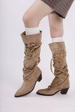 Amer strap suede boots