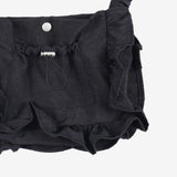 Leah Canvas Frill Shoulder Bag