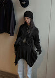 SHIRRING KARA ZIP UP