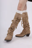 Amer strap suede boots