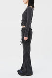 (W) Dad Bootscut Black Denim