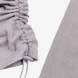 Ale Unbalanced Shirring T-Shirt