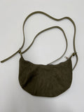 Croissant Suede Shoulder Bag