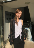 DRAWSTRING TWIST SLEEVELESS