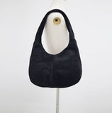 Firming Stud Suede Shoulder Bag