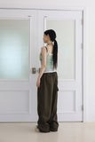 All-day rivet parachute pants