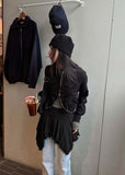 SHIRRING KARA ZIP UP
