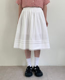 Golen Lace Midi Skirt