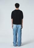 24SS★BUTTER CREAM KNIT HALF SHIRTS