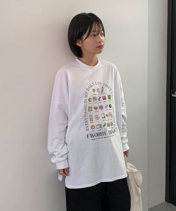 Hubone Printing Over Long Sleeve Tee