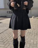 Sammy golden pleated mini skirt