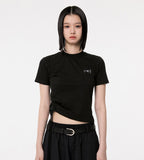Chiffon Shirring T-Shirts