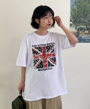 Alan Union Jack Print Over Short Sleeve Tee