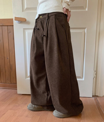 Houdini Corduroy Pintuck Brushed Wide Pants