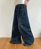 Zidue cut denim wide pants