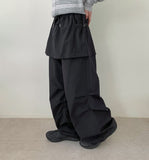 Volant Nylon Cargo Skirt Pants