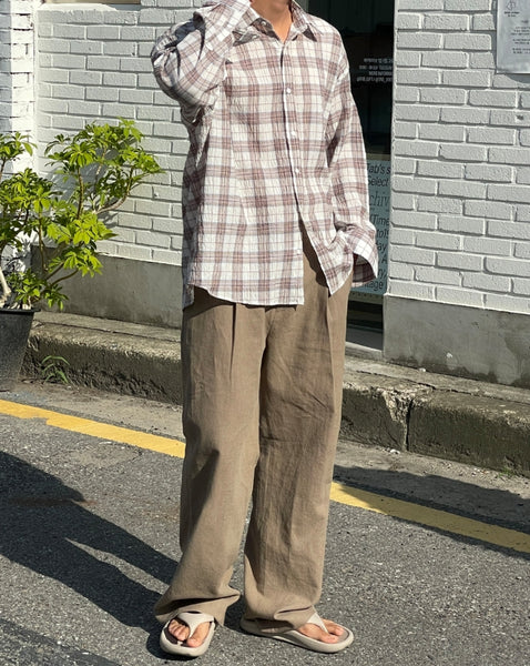 【MODERNIF】Haon Check Shirt modernif (モダンイフ) - ハオンチェックシャツ / Haon Check