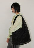ORGANZA SHEER SHOULDER BAG