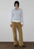 POCKET CORDUROY BOOTCUT PANTS