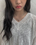 Snell Heart Silver High Teen Necklace