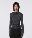 Hooded High Neck Long Sleeve