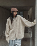 Quad Damage Knit Hooded Zip-Up