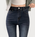 4 Seasons Banding Long Boot Cut Color Denim Pants