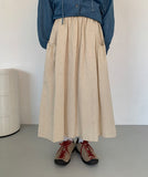 Gini Dot Balloon Long Skirt